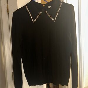 Carmen Marc Valvo Black with silver Studs. Bling bling Sz SM